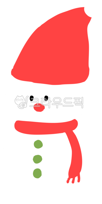 눈사람,빨간코눈사람,빨간코,산타모자,목도리,겨울,겨울일러스트,크리스마스일러스트,크리스마스데코,크리스마스리소스,크리스마스요소,크리스마스꾸미기,크리스마스