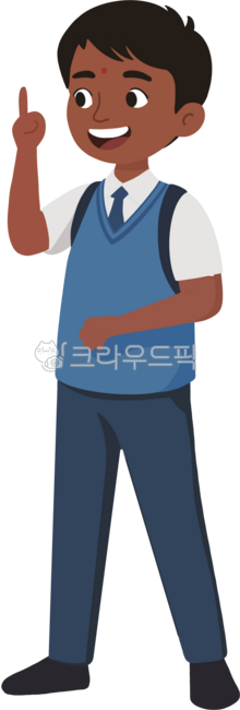 네팔,nepal,손그림,남자아이,아이,캐릭터,남학생,교복,인도,서남아시아