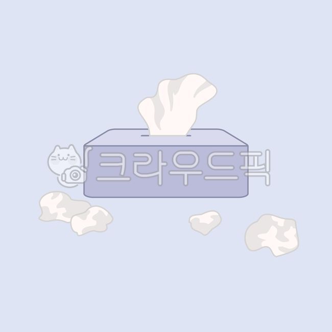 코푼휴지,휴지,티슈,각티슈,코감기,감기,비염,재채기,추운날씨,추운,겨울,축농증,미용티슈,박스,상자,풀다,닦다,냅킨,사용한,쓰레기,청결,깨끗한,알러지,독감,바이러스,일러스트,illustration,종이,벡터