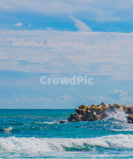 방파제,파도,강릉,바다,여름바다,자연,풍경,nature,landscape,promontory,곶,ocean,대양,sea,outdoors,옥외,water,물,building,건물,architecture,건축물