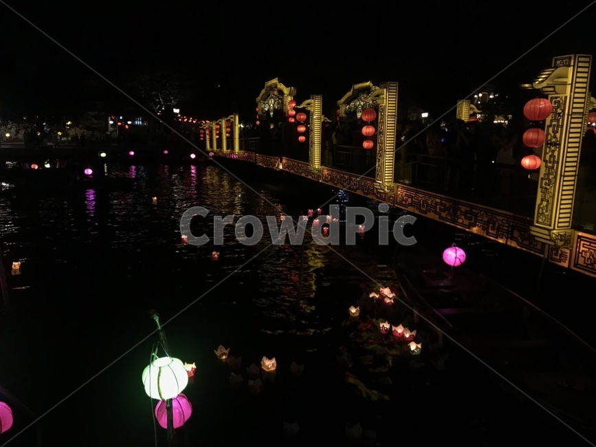 야경,밤,소원등,내원교,베트남하노이,하노이,올드타운,night,빛,light,다리,leg