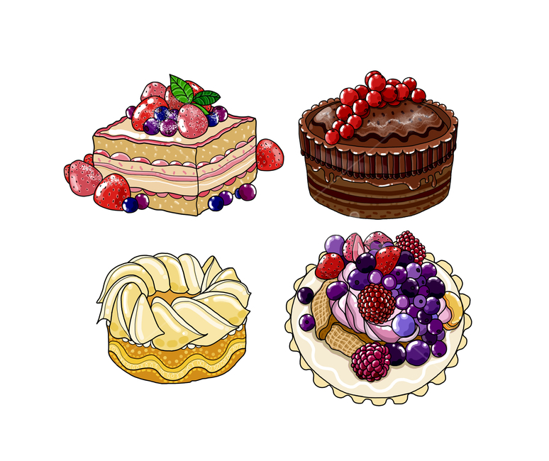 케이크,cake,미니케이크,조각케이크,딸기케이크,체리케이크,디저트,dessert,예쁜케이크,디저트일러스트,일러스트,케이크그림,카페케이크,cafe,illustration,딸기,strawberry,라즈베리,블루베리,디저트,간식,후식,dessert,snack,그래픽,일러스트레이션,graphic,illustration