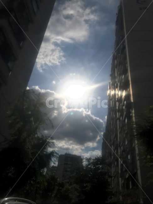 하늘,구름,빛,따뜻한,풍경,도시,풍경,city,landscape,light,flare,플레어,sunlight,햇빛