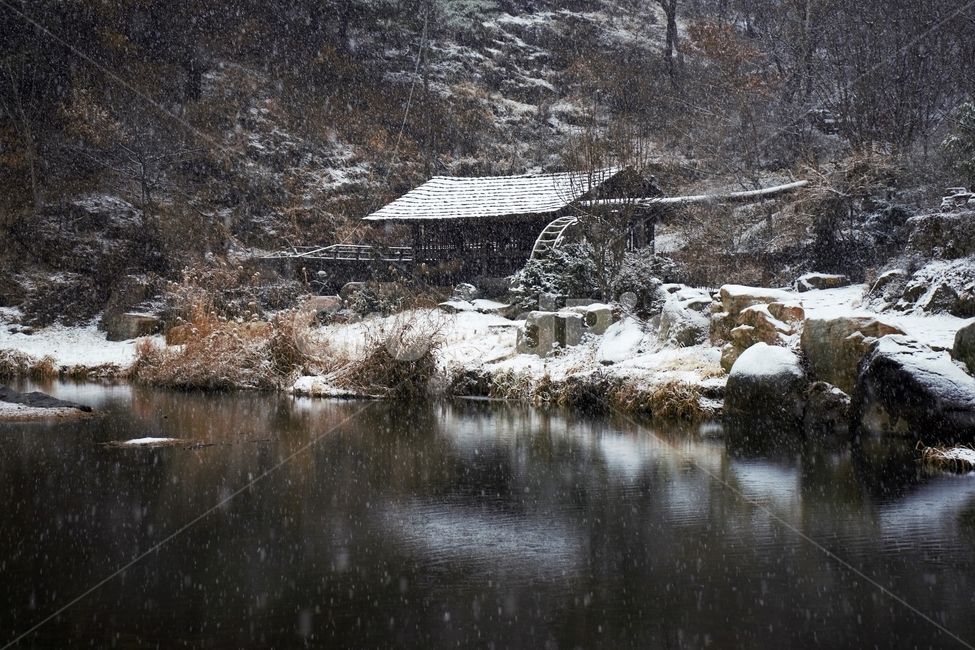 겨울,눈,물레방아,너와집,자연,계절,winter,감성,기분,feeling,watermill,snow,지붕,숲,나무,갈대,홍제천,겨울,계절,winter,season,자연,풍경,nature,landscape,한국자연풍경,한국자연경관,korea nature landscape,시골,마을,country,rural,town,outdoors,옥외,building,건물