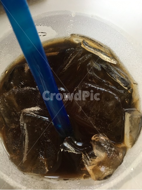 커피,얼음,아아,아이스아메리카노,파란색,여름