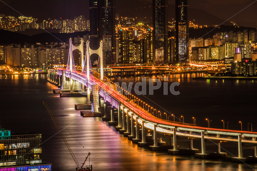 night view,Busan night view,Gwangalli,busan,Gwangan Bridge,Haeundae