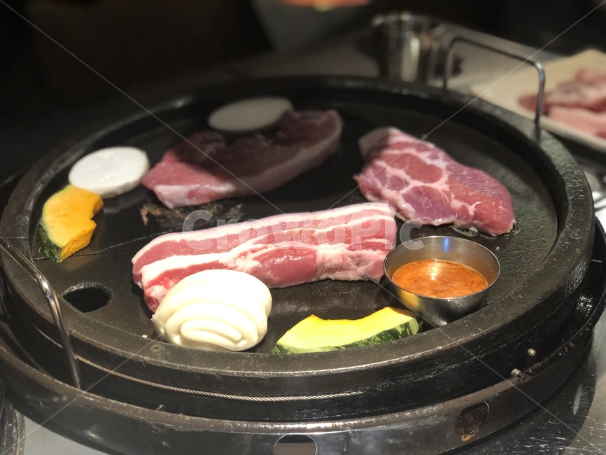 삼겹살,오겹살,돼지,버섯,음식,고기,food