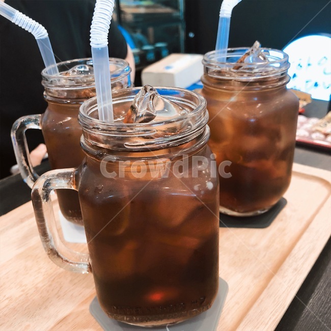 아이스티,카페,감성,유리컵,얼음,여름