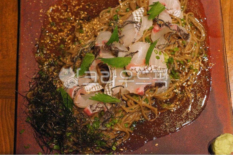 참돔,참돔메밀면,redseabream,noodles,국수,회,rawfish