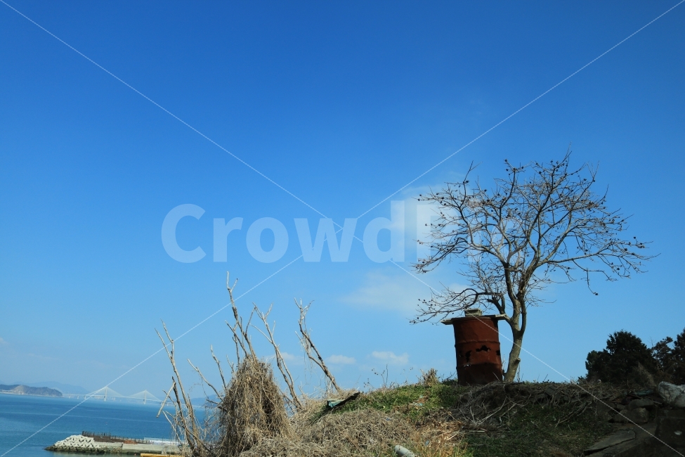 하늘,풍경,거제도,드럼통,나무,자연,풍경,nature,landscape,outdoors,옥외