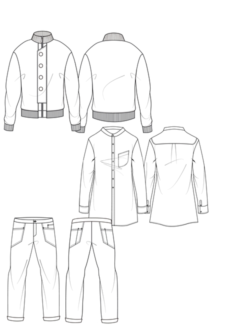 의류,패션,도식화,컬렉션,플랏,일러스트,셔츠,티셔츠,자켓,바지,coat,jacket,아메카지,블루종,collection,illustration,pants,shirt,패션스타일,의상,fashion,style,그래픽,일러스트레이션,graphic,illustration