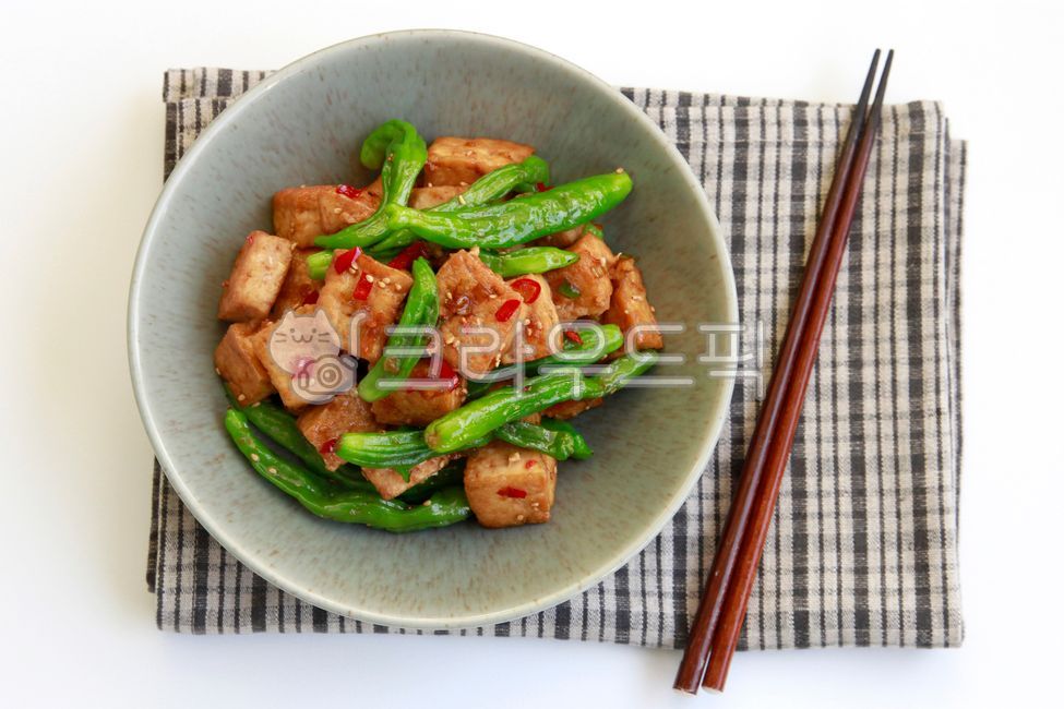 한식,음식,koreafood,두부볶음,두부요리,요리,반찬,꽈리고추두부볶음,두부야채볶음,두부조림