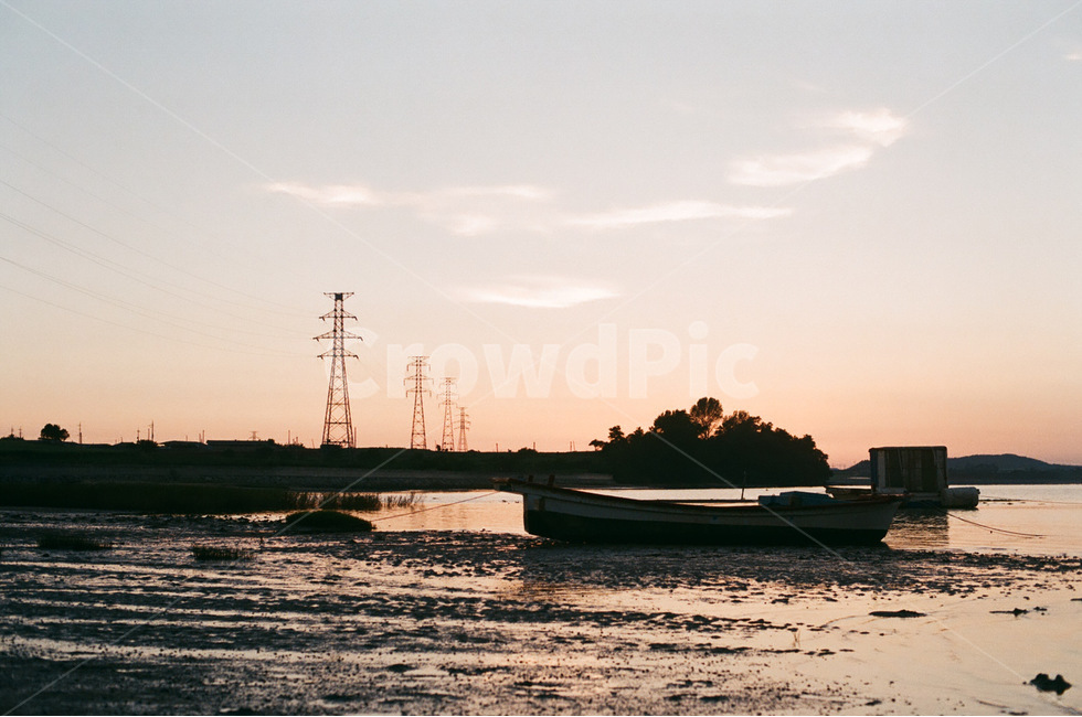 바다,노을,시골,필름사진,sunset,필름카메라,자연,풍경,nature,landscape