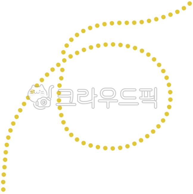 점선,선,점선꾸미기,점선장식,곡선,노란색