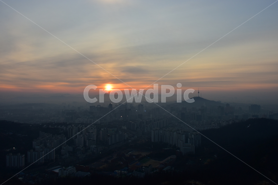 안산,일출,해맞이,해돋이,서울,아침,도시,도심지,풍경,미세먼지,겨울,도시,풍경,city,landscape,한국도시풍경,한국도시경관,korea cityscape,nature,자연,outdoors,옥외,경치