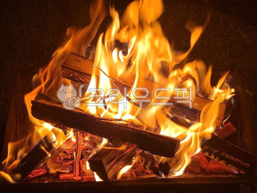 불, 모닥불, 장작불, 불멍, fire, 사진,이미지,일러스트,캘리그라피 - 떵티작가