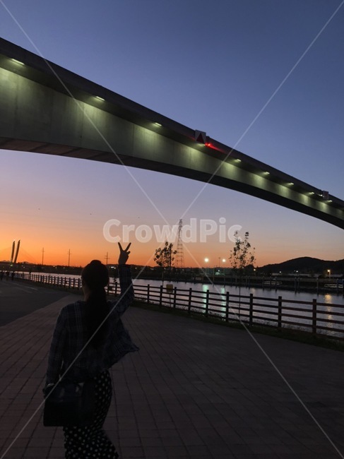 아라뱃길,석양,뒷모습,노을,sunset