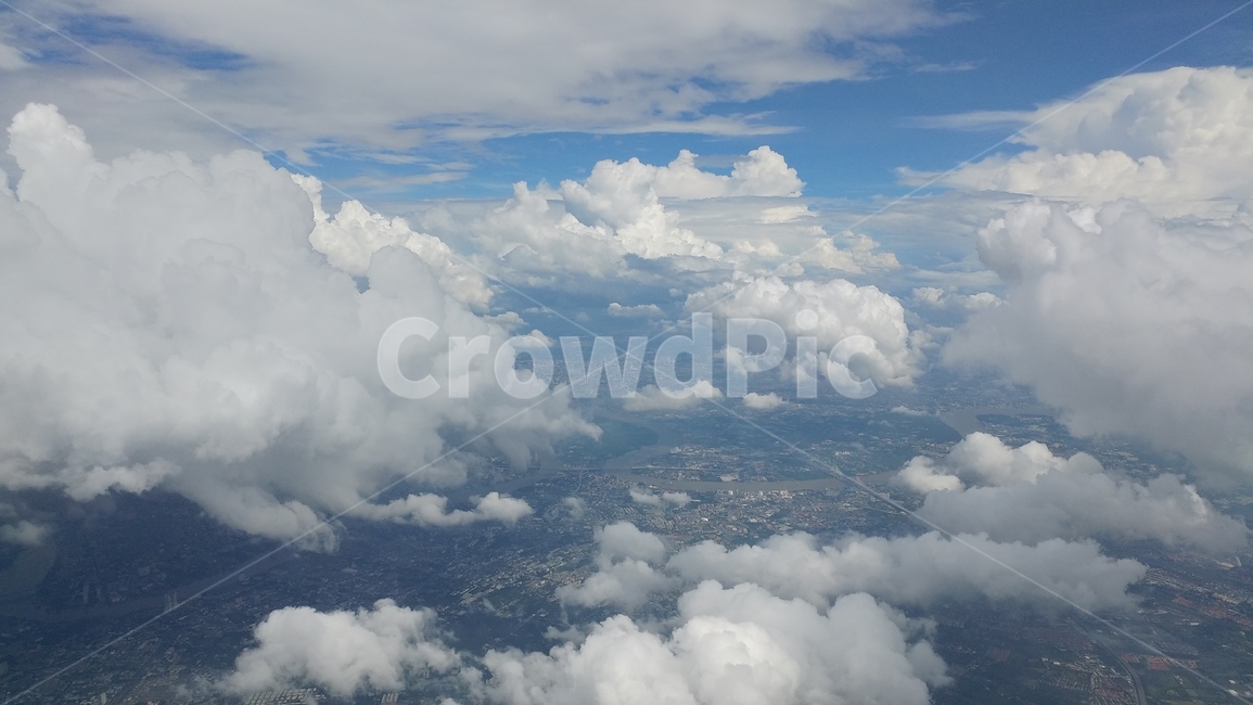 비행기,하늘,구름,몽환적인,파란하늘,자연,풍경,nature,landscape,outdoors,옥외,azure sky,푸른 하늘,sky,weather,날씨,cloud,cumulus,적운