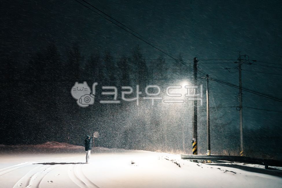 겨울,눈,강원도,겨울밤,밤거리