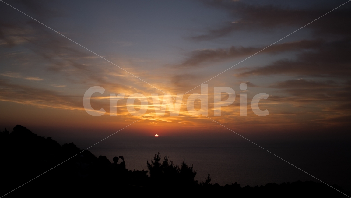 제주,제주도,성산일출봉,일출,성산,자연,풍경,nature,landscape,outdoors,옥외,sky,하늘,dawn,새벽,red sky,붉은 하늘,dusk,황혼,sunset,일몰