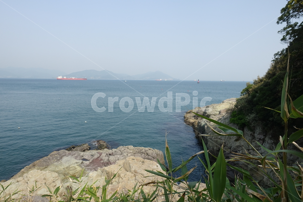 바다,sea,water,풀,자연,풍경,landscape,수평선,바위,rock,전망대