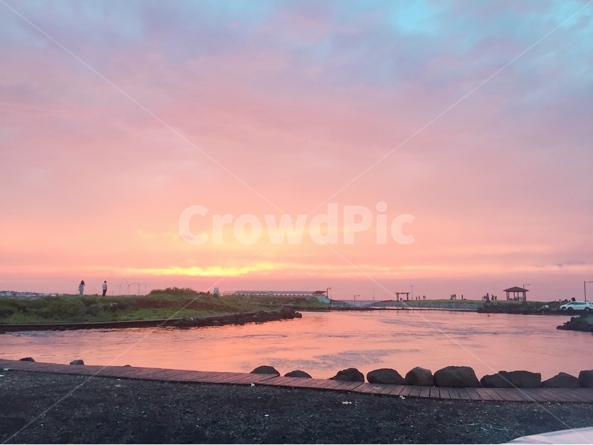 nature,자연,노을,핑크빛노을,바다,하늘,sky,outdoors,옥외,물,water,sea,감성사진,한국자연풍경,자연풍경