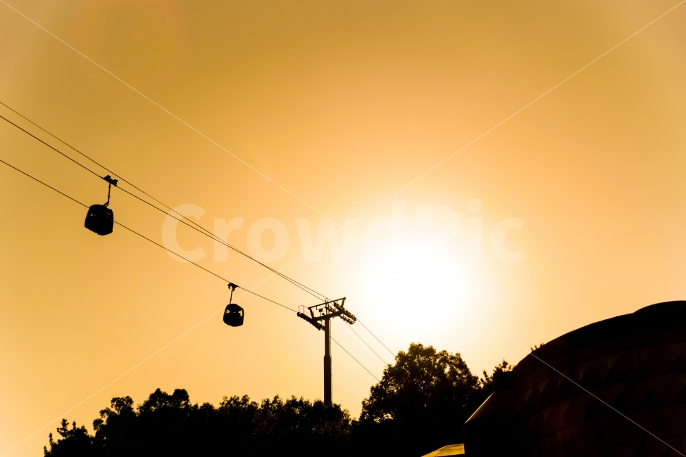 놀이공원,일몰,sunset,케이블카,cablecar,역광,backlight,자연,풍경,nature,landscape,실루엣,그림자,silhouette,shadow