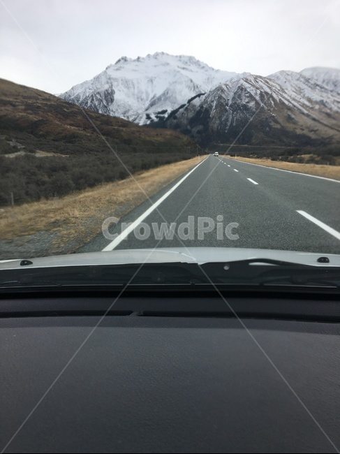 자연,산,눈,구름,도로,고속도로,고속도로,freeway,road,highway