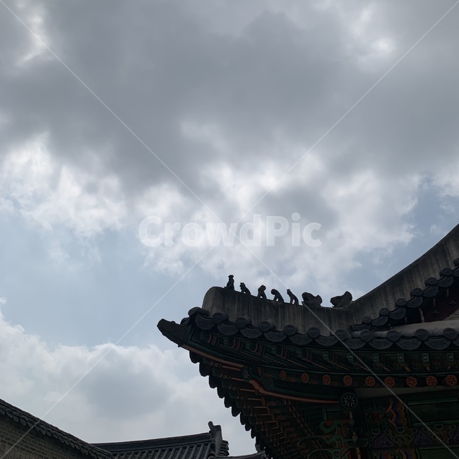구름,하늘,한옥,전통,해