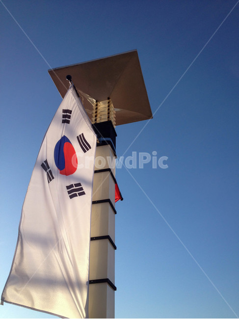 태극기,파란하늘,호국,thenationalflagofkorea,korea