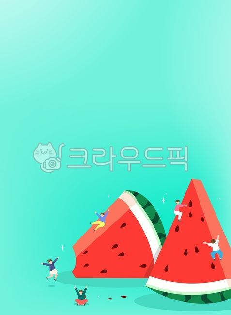 mini,Character,fruit,cool,summer,summer background,minimalism,character,Daul,background,person,season,minimalist,illustration,gradation,man,watermelon,female