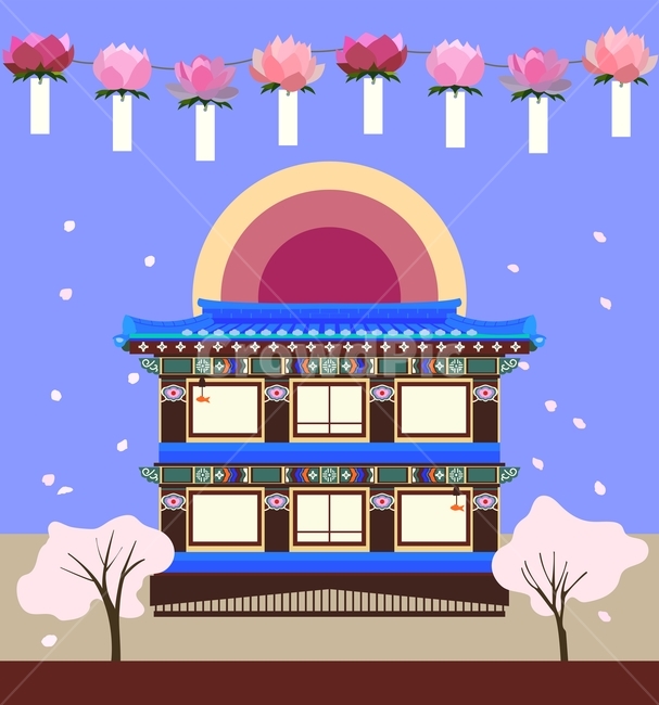 불교,부처,석가모니,부처님,부처님오신날,석가탄신일,절,사찰,연등,연등회,연꽃,행사,기념일,기념,축하,축제,4월,5월,봄,초여름,벚꽃,문화재,전통,오리엔탈리즘,동양식,한국식,기와,기와집,오방색,전통색,목조가옥,가옥,한옥,건축물,탑,풍경,장식,벡터,일러스트레이션,디자인,그림,buddhism,buddha,siddhartha,buddhist,buddhasbirthday,temple,lotus,lantern,lotuslantern,festival,anniversary,commemoration,congratulation,congratulations,april,spring,may,earlysummer,cherryblossom,culture,culturalassets,heritage,traditional,orientalism,oriental,koreanstyle,rooftile,house,woodenhouse,traditionalhouse,architecture,structure,scenery,tower,decoration,ornament,vector,illustration,art,drawing,design,building,asia,asian,pagoda,symbol,landscape,종교,신앙,religion,belief,faith,그래픽,일러스트레이션,graphic,illustration