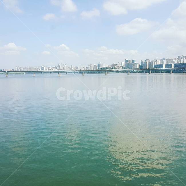 서울,한강,구름,경치,풍경,대교,다리,water,물,nature,자연,outdoors,옥외,도시,풍경,city,landscape