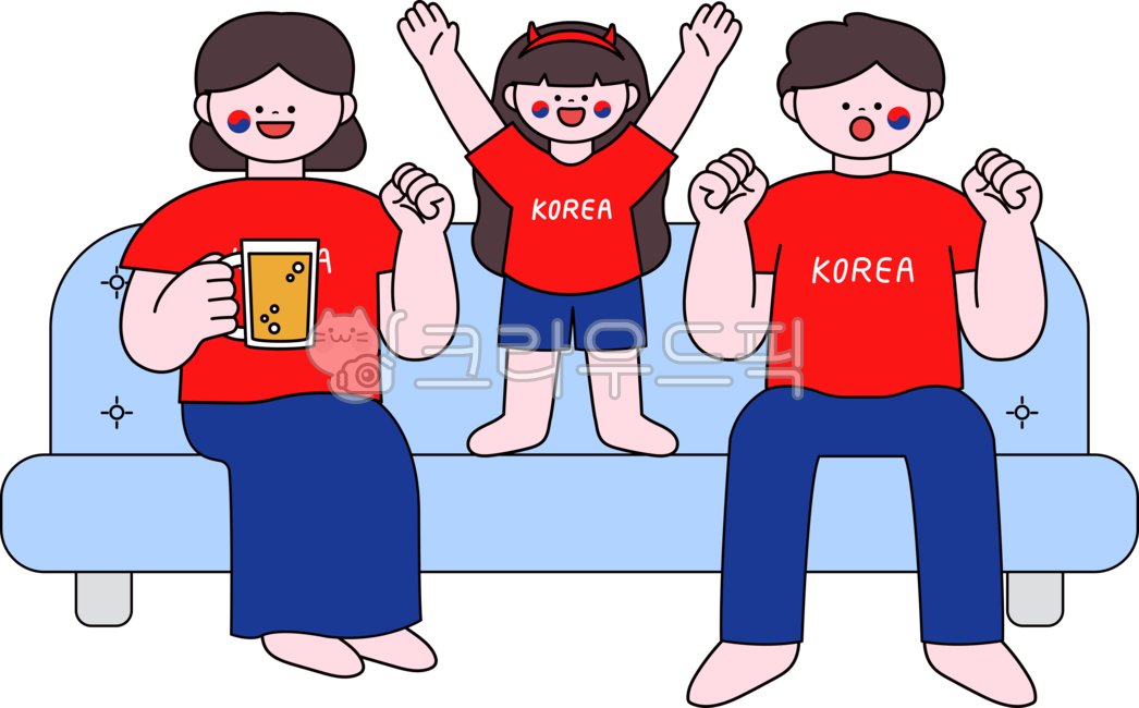 Olympics,World Cup,cheering,cheering squad,Red Devils,Taegeukgi,game,competition,soccer,family,online cheering,Olympic illustration,cheering illustration