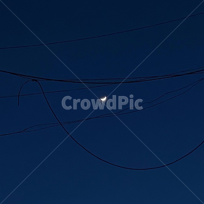 nature,자연,night,밤,야경,nightview,하늘,sky,moon,전깃줄,감성,달,밤하늘