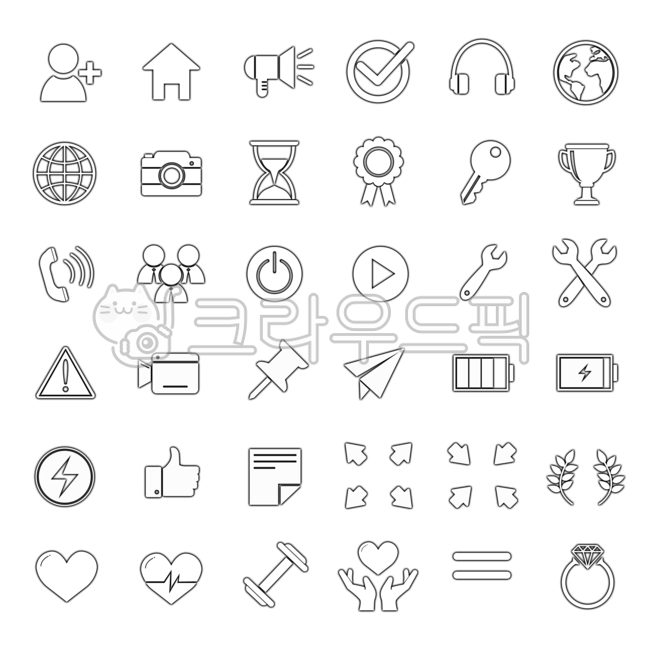 아이콘,비즈니스,icon,픽토그램,생활,시계,충전,축소,확대,반지,운동,스피커,헤드셋