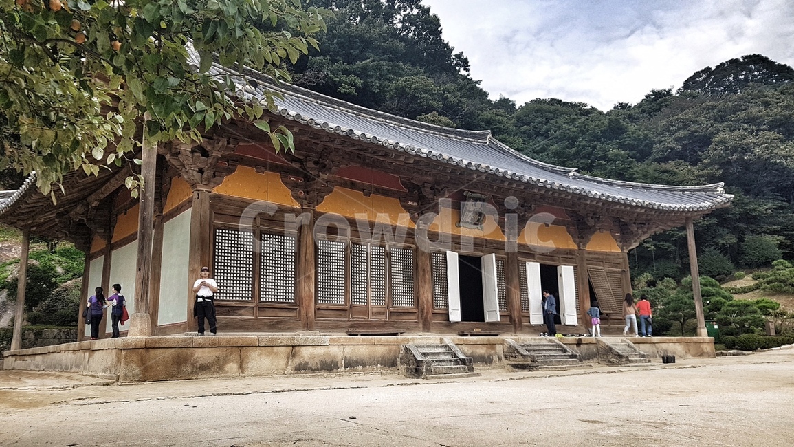 부석사,무량수전,절,기와,한옥,전통가옥,배흘림기둥,자연,처마