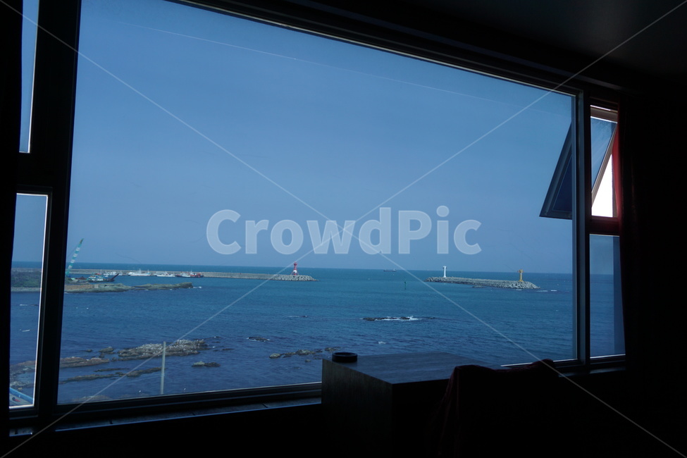 바다,풍경,유리창,기장연화리,등대,방파제,하늘,파란색,자연,풍경,nature,landscape,등대,lighthouse