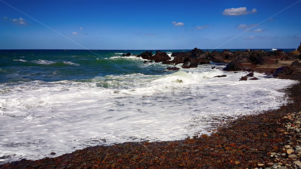 파도,파란하늘,자갈,몽돌,ocean,대양,water,물,sea,바다,outdoors,옥외,nature,자연
