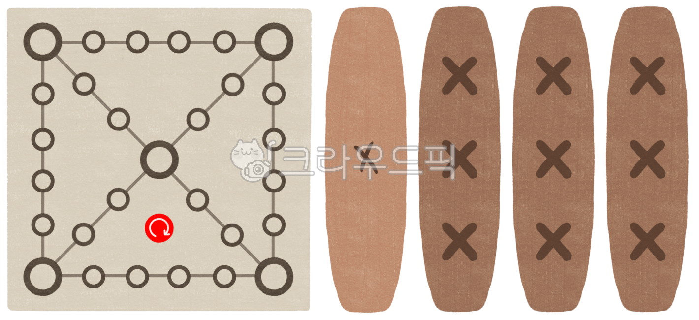 윷놀이, 전통놀이, 추석, 한가위, 명절, 사진,이미지,일러스트,캘리그라피 - 3unvs작가