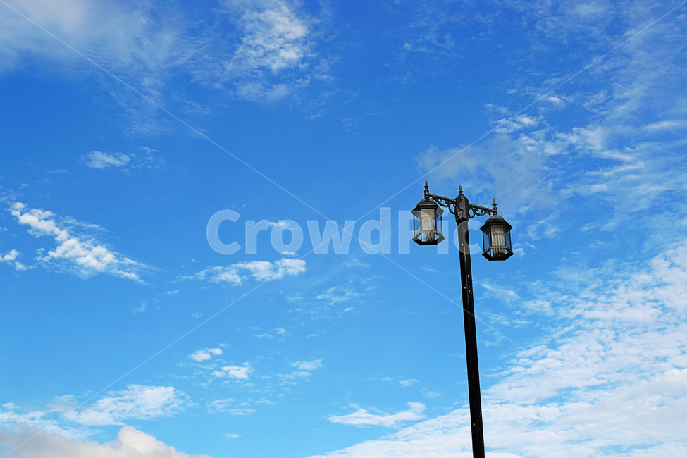 가로등,하늘,구름,파랑,전등,풍경,감성,등,자연,lamppost,램프포스트