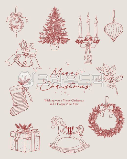 크리스마스,크리스마스카드,크리스마스오너먼트,장식,펜화,일러스트,스케치,라인,빈티지,카드,초대장,세트,오너먼트,크리스마스트리,촛대,종,크리스마스양말,크리스마스선물,크리스마스리스,목마,선물상자,식물,베리