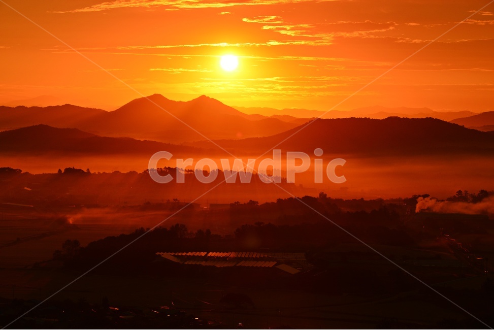 nature,자연,outdoors,옥외,sky,하늘,redsky,붉은하늘,dawn,새벽,일출,함평,함평밀재,밀재,밀재아침,밀재일출