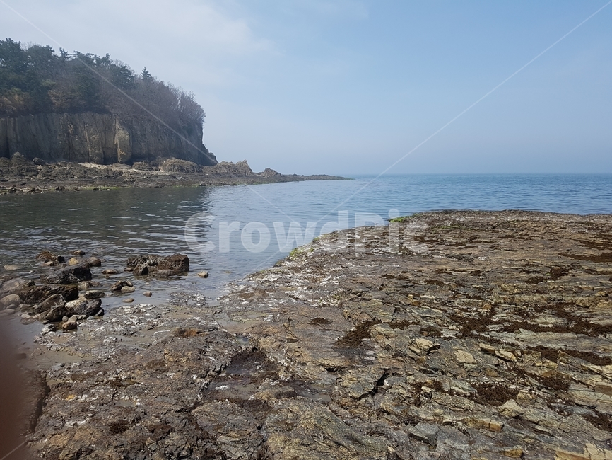 채석강,바다,돌,파도,부안,자연,풍경,nature,landscape,promontory,곶,gravel,자갈,road,도로,dirt road,흙길