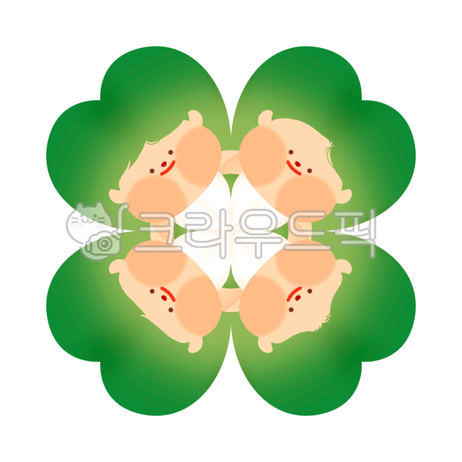 four leaf clover,Cheering,luck,stationery design,clover,go for it,good luck,smile,character,petal,children,happiness,collaboration,cheer up,Go for it,illustration,Emotion,together