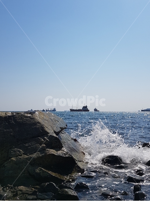 바다,파도,파랑,파란색,blue,wave,sea,자연,풍경,nature,landscape,ocean,대양,water,물,outdoors,옥외,promontory,곶,adventure,모험,leisure activities,레저 활동