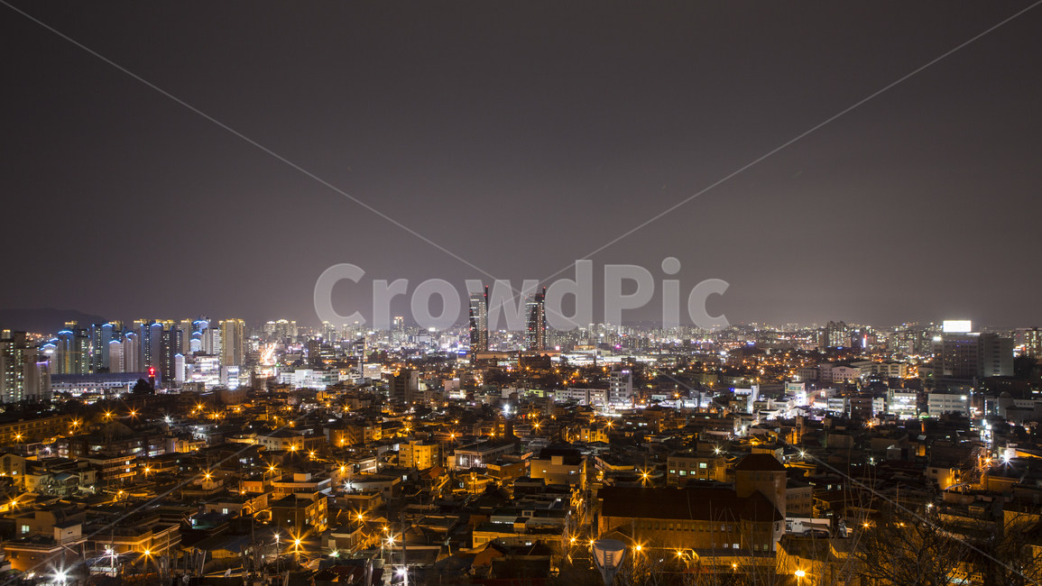 night view,Daedong,Panorama,Sky Park,sight,Daejeon,landscape