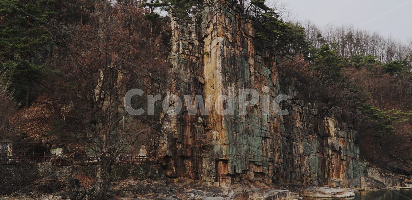 단양팔경,도담삼봉,충청도,저수지,삼봉,절벽,자연,풍경,nature,landscape,outdoors,옥외,cliff,낭떠러지,painting,그림,art,미술