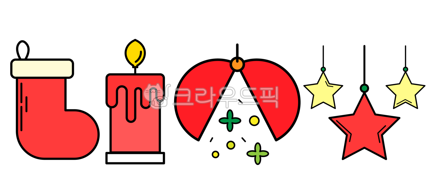 겨울,크리스마스,아이콘,일러스트,크리스마스일러스트,스티커,성탄절,성탄,시즌,윈터,다꾸,양말,양초,별,폭죽,크리스마스장식,디자인요소,배너장식