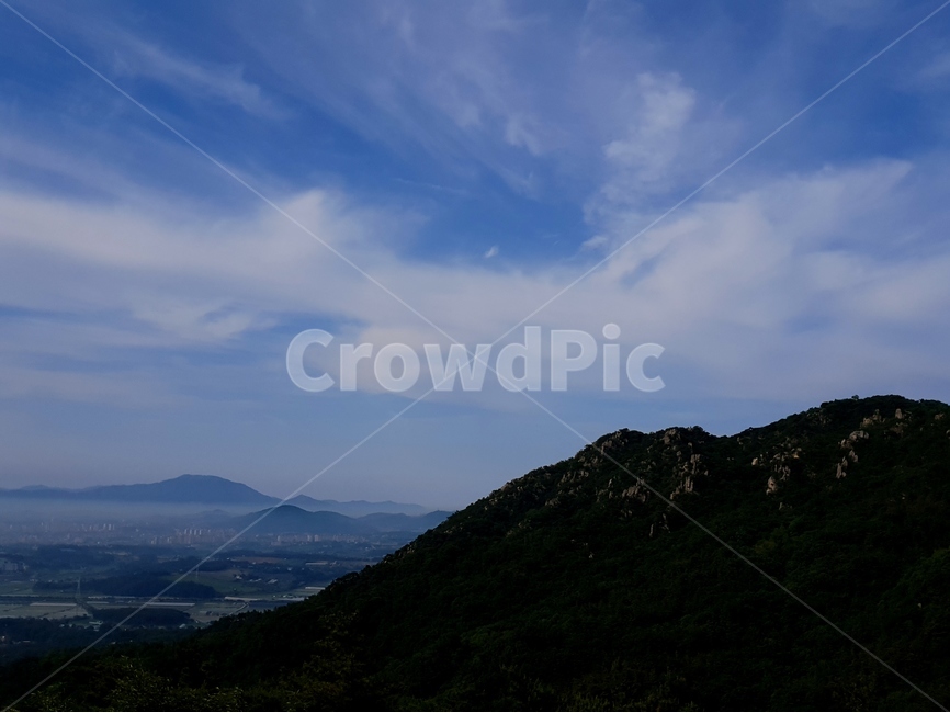 구름,운해,용봉산,파랑,풍경,산,자연,풍경,nature,landscape,outdoors,옥외,mountain,mountain range,산맥